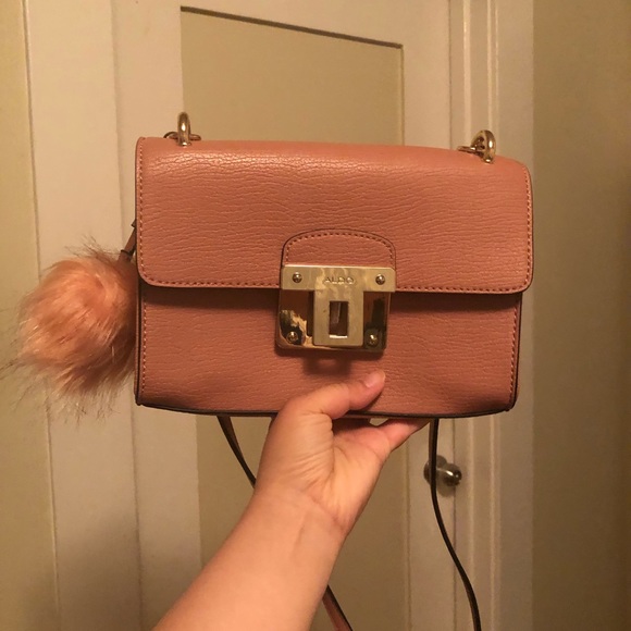 Aldo Bags Aldo Pink Chirade Turnlock Shoulder Bag Poshmark